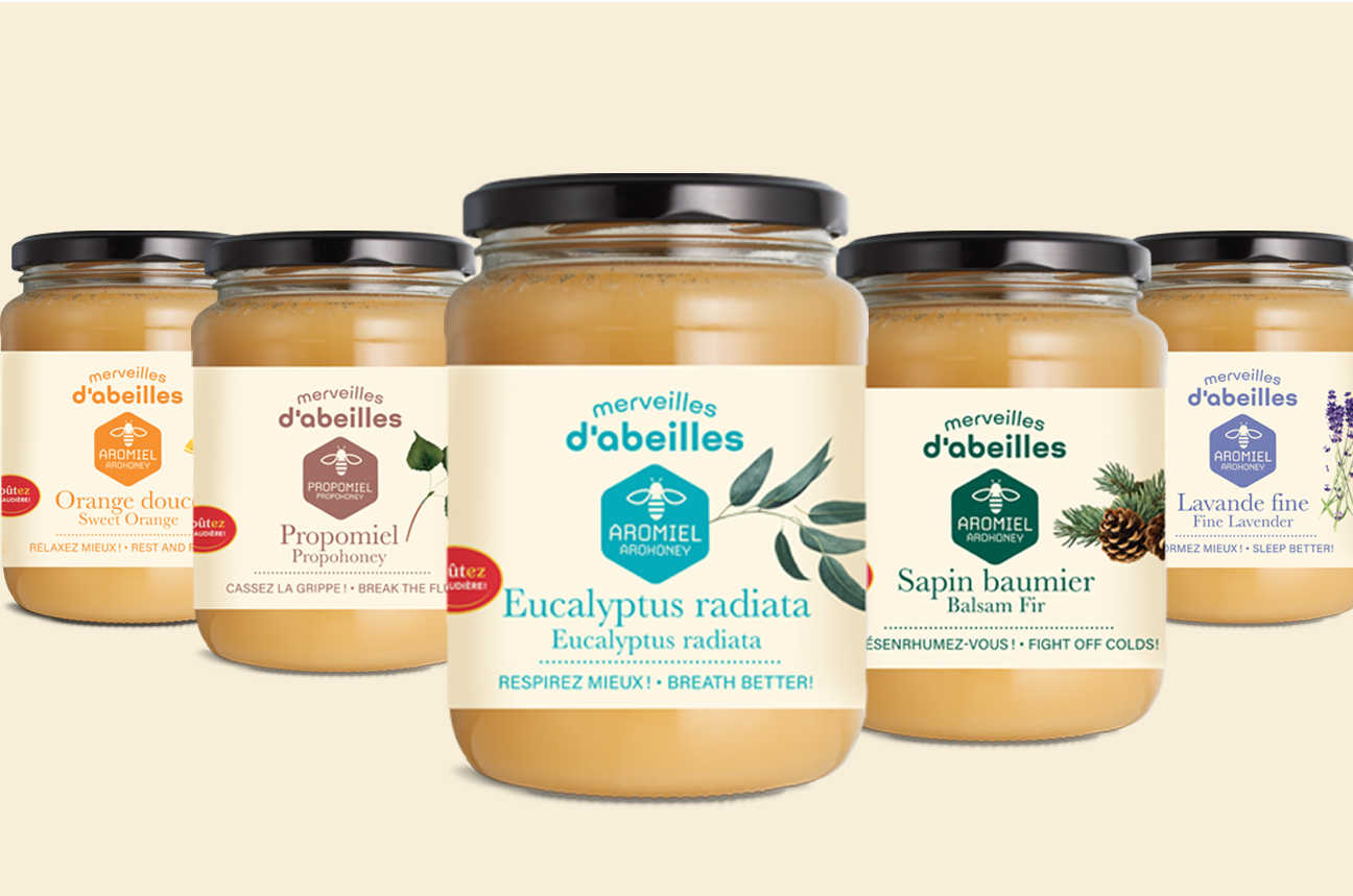 Image de marque et packaging Merveilles d'abeilles - Curieux Design